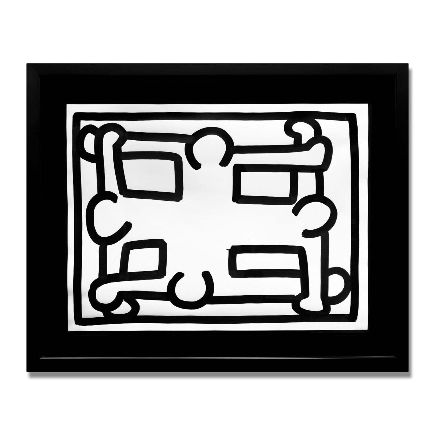 Untitled (“Growing” #13) Keith Haring Dipinto originale in vendita