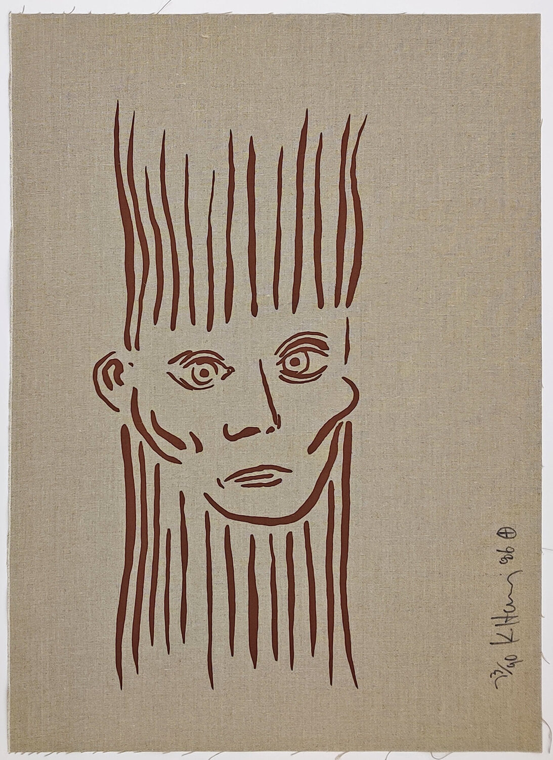 PORTRAIT OF JOSEPH BEUYS Keith Haring Druck zu verkaufen