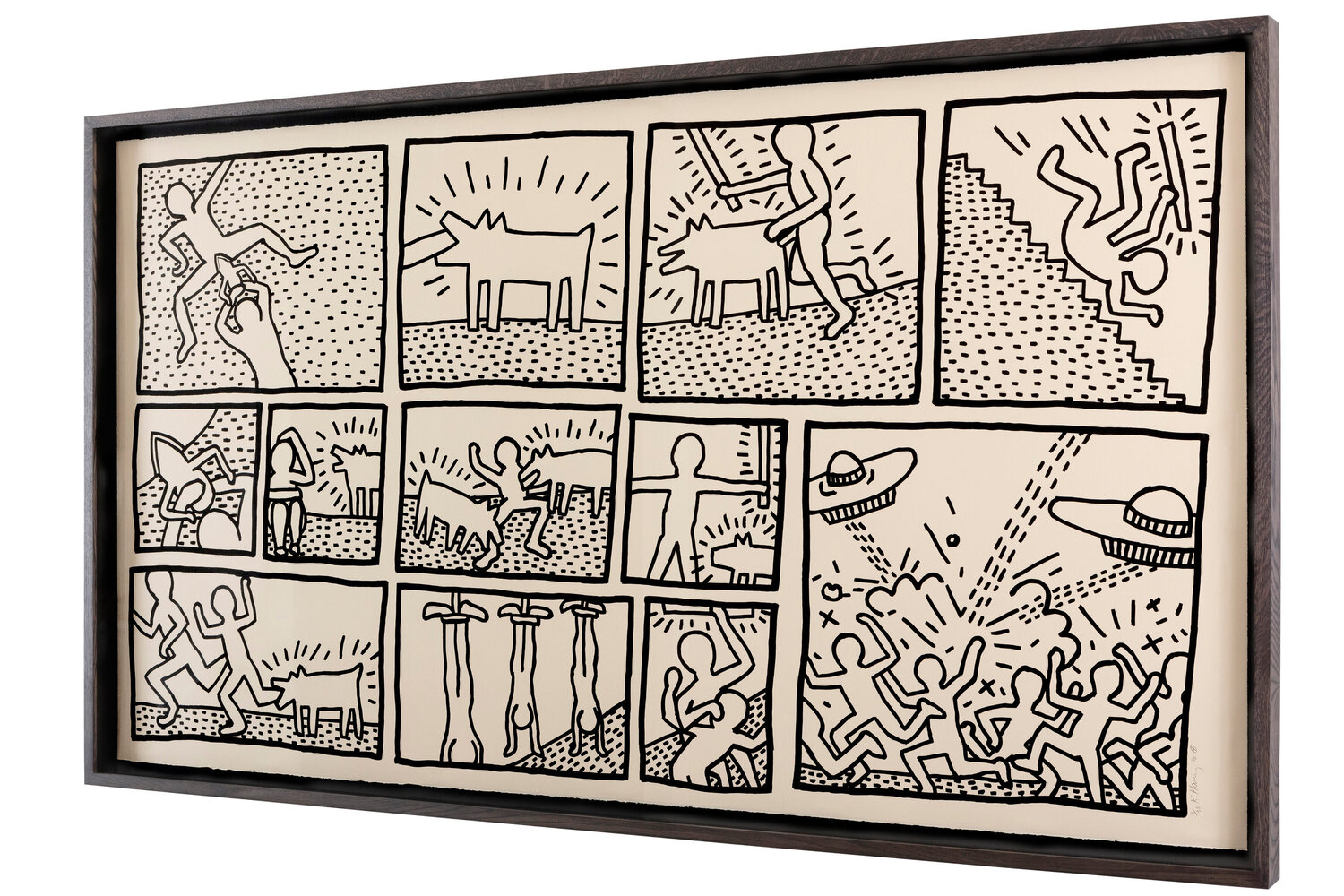 Untitled ('The Blueprint Drawings' - No. 1) Keith Haring Stampa in vendita