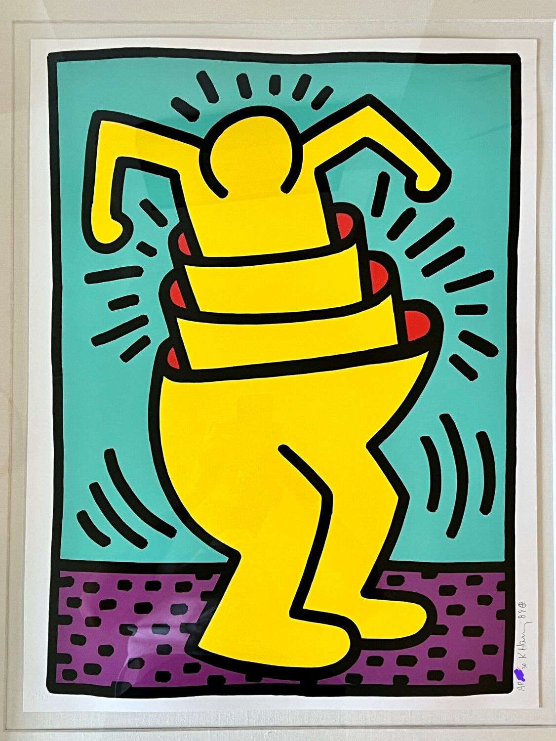 Untitled (Cup Man) Keith Haring Stampa in vendita