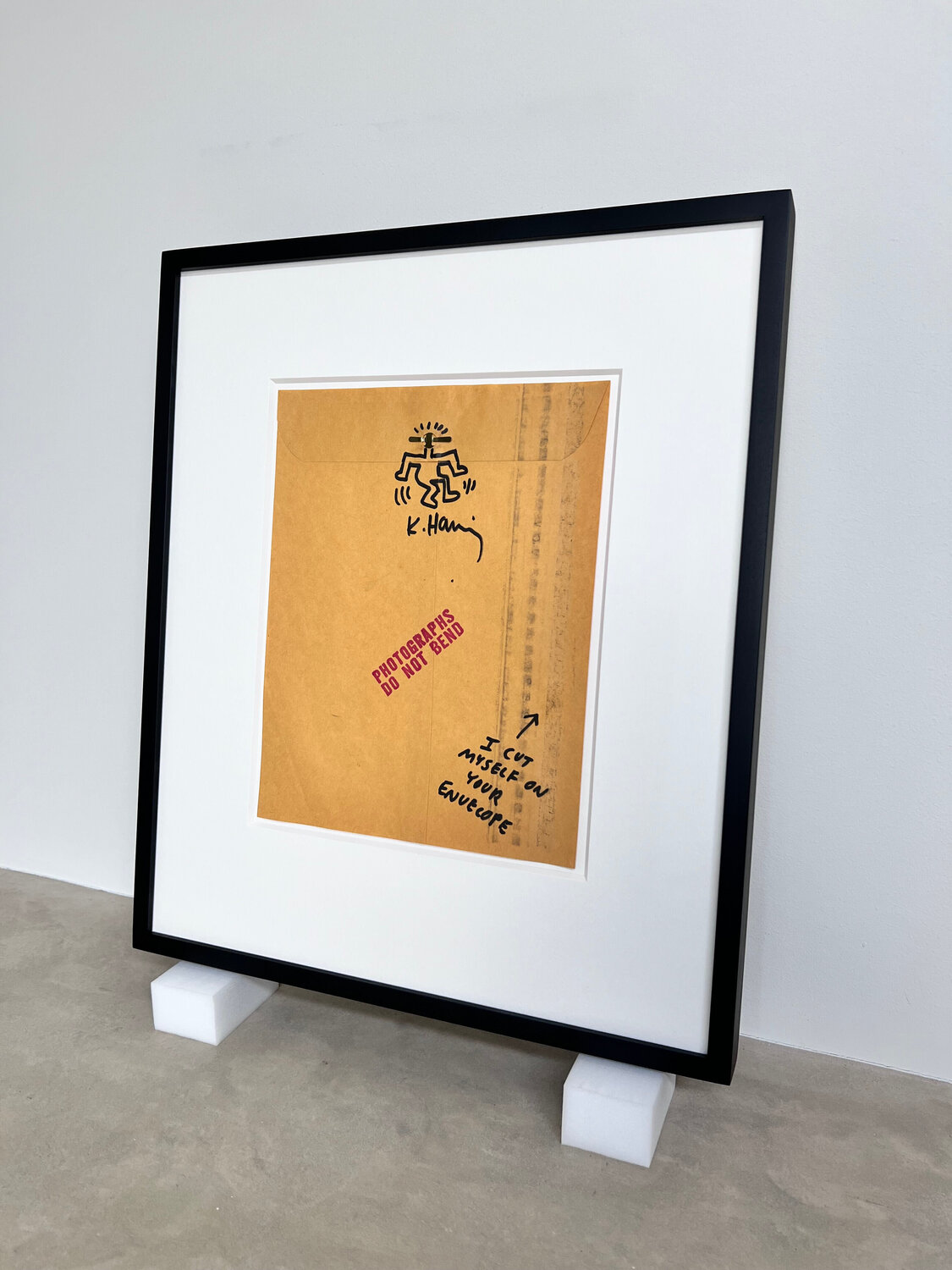 Untitled ('I CUT MYSELF ON YOUR ENVELOPE') Keith Haring Opera su carta in vendita