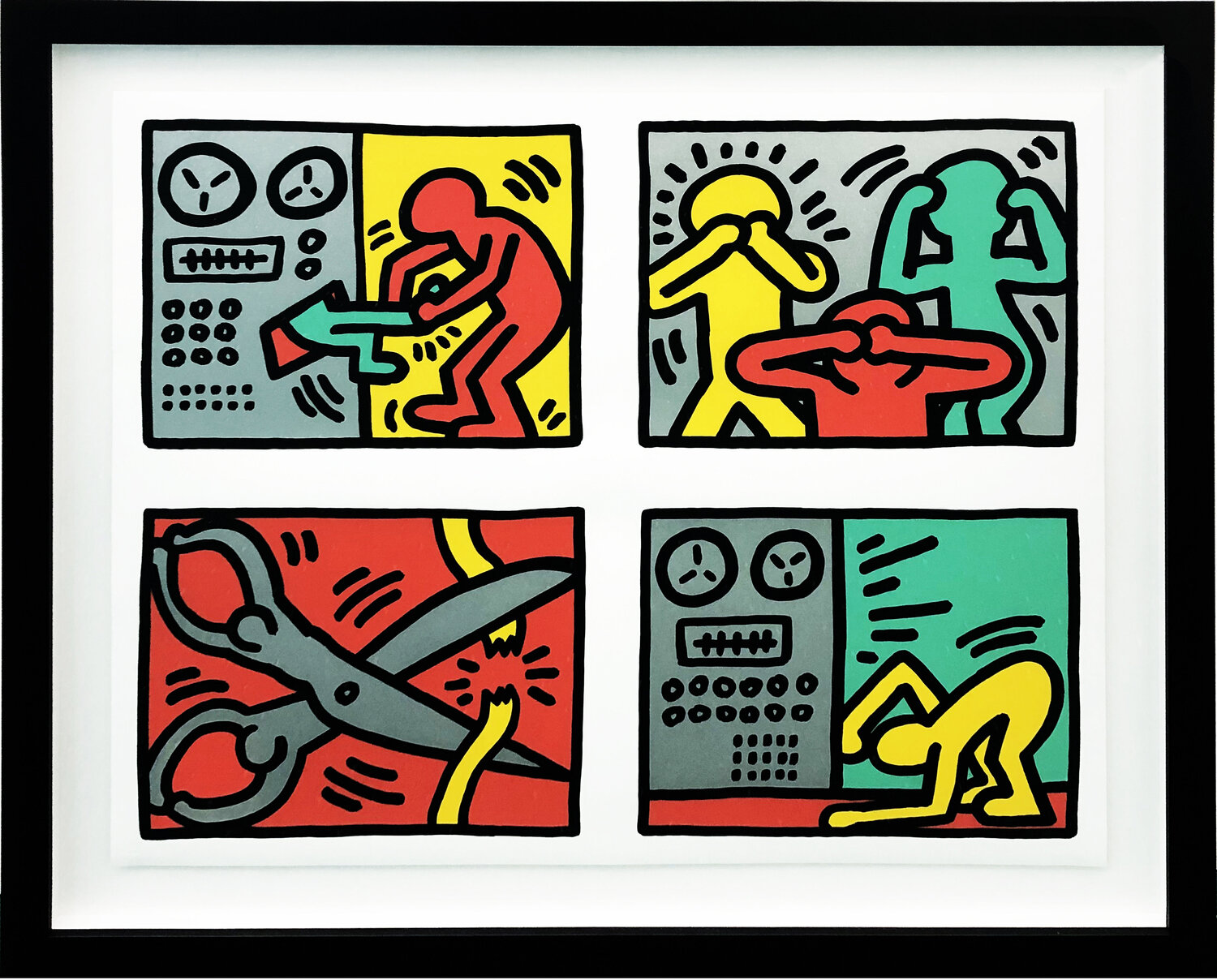 POP SHOP QUAD III Keith Haring Afdruk te koop
