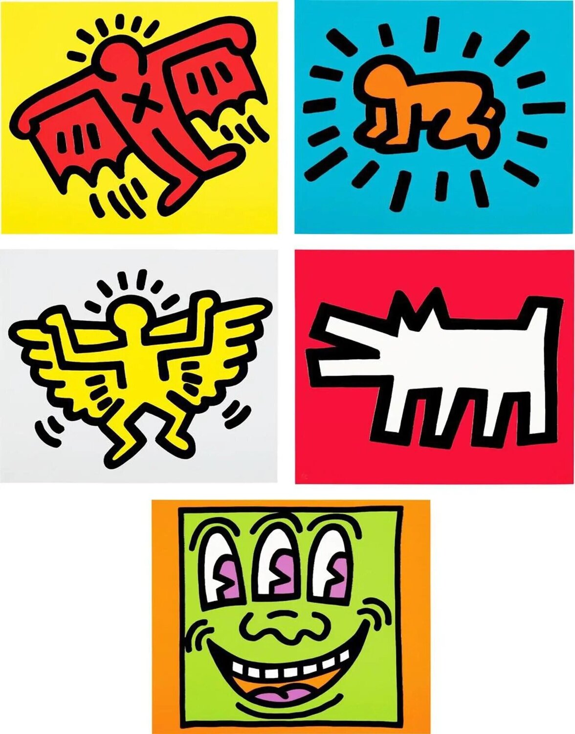 Icons Keith Haring Impresión en venta