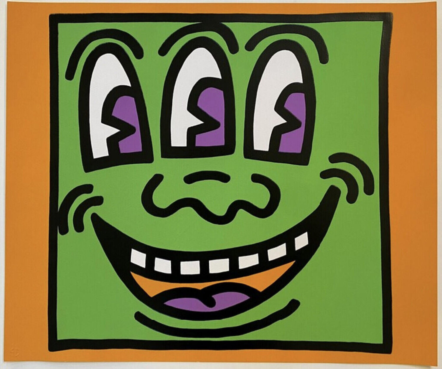 Three Eyed Monster Keith Haring Impresión en venta