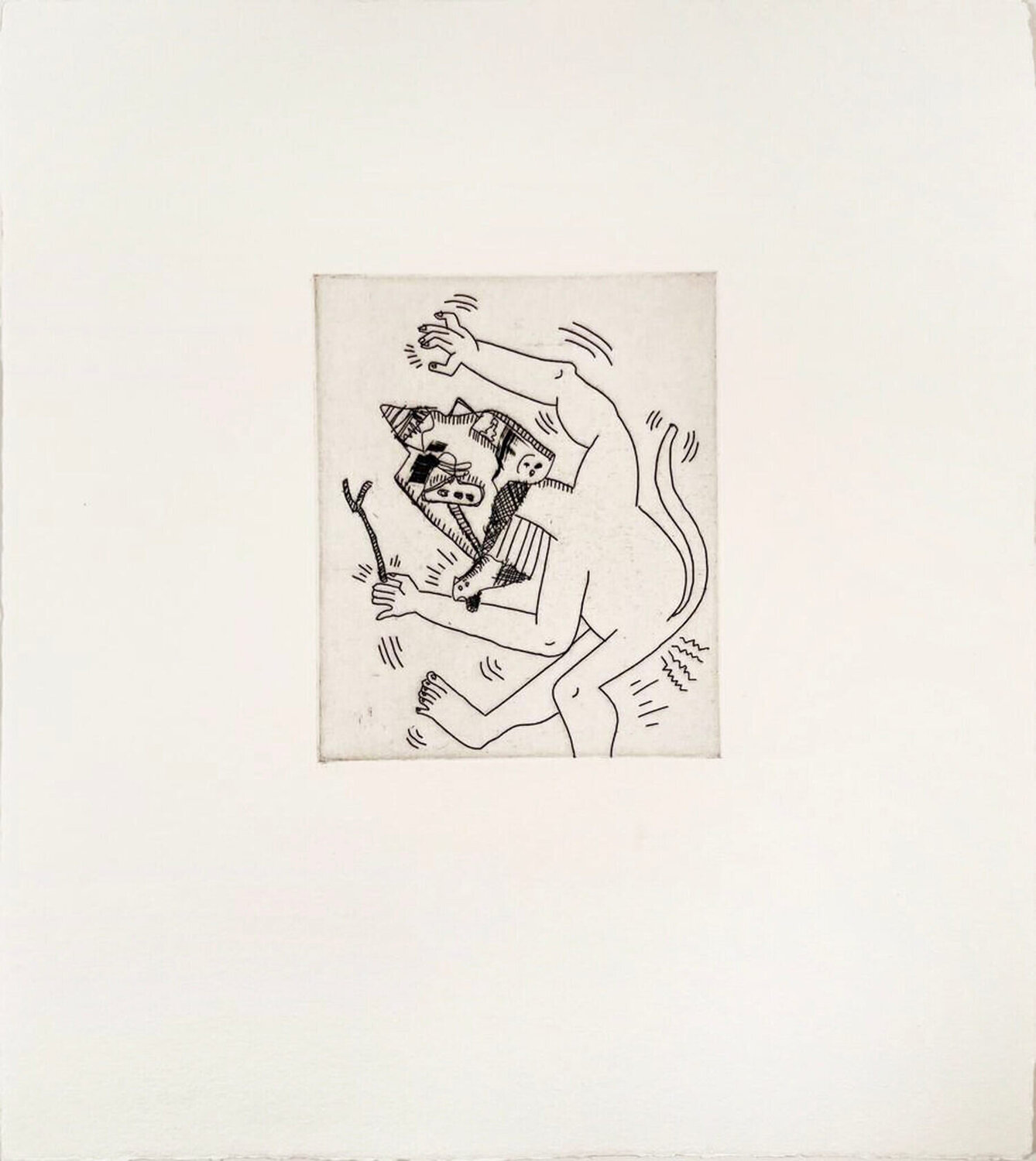 Untitled (w/ Sean Kalish) #2 Keith Haring Stampa in vendita