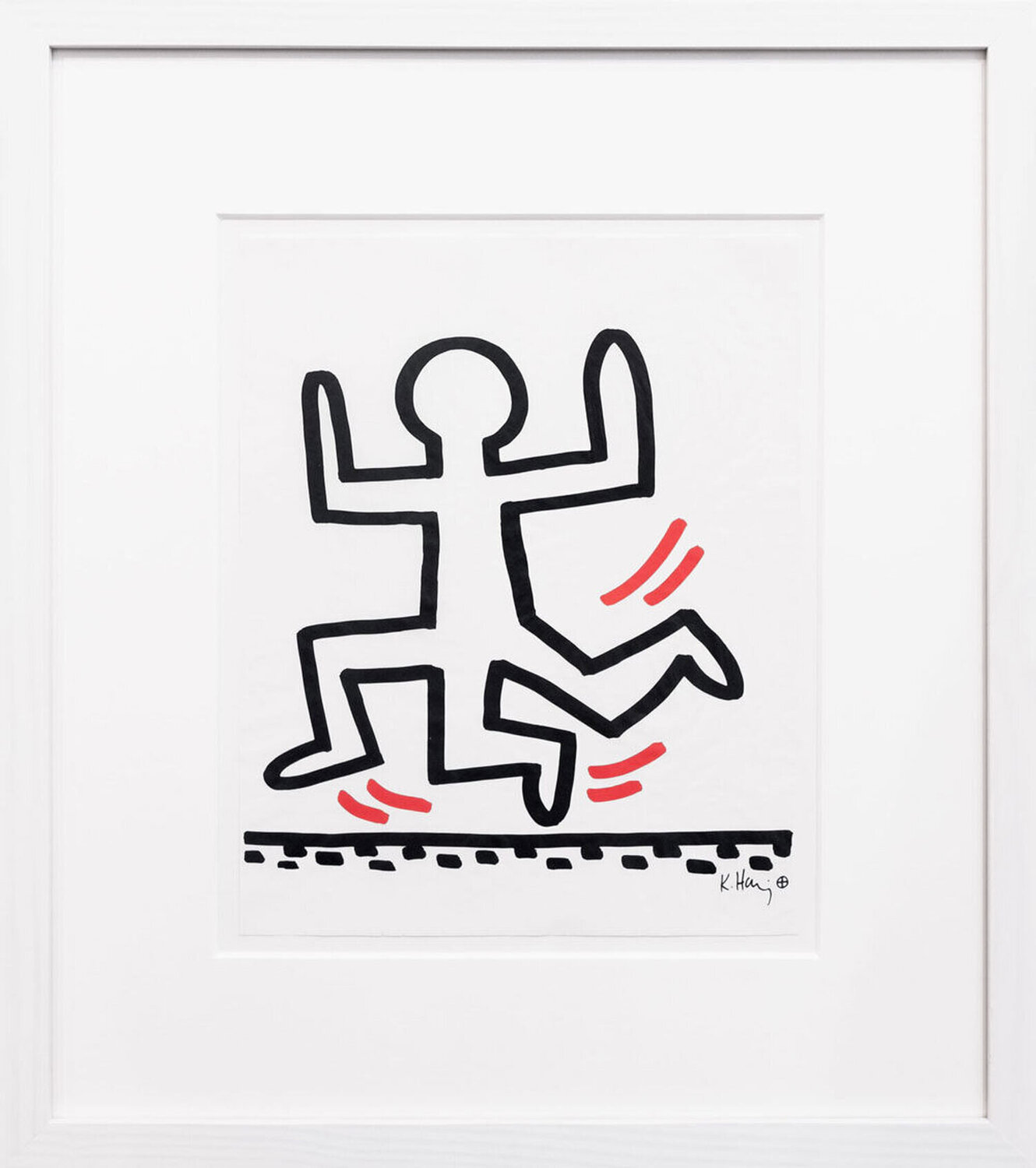 3-Legged Runner Keith Haring Druck zu verkaufen