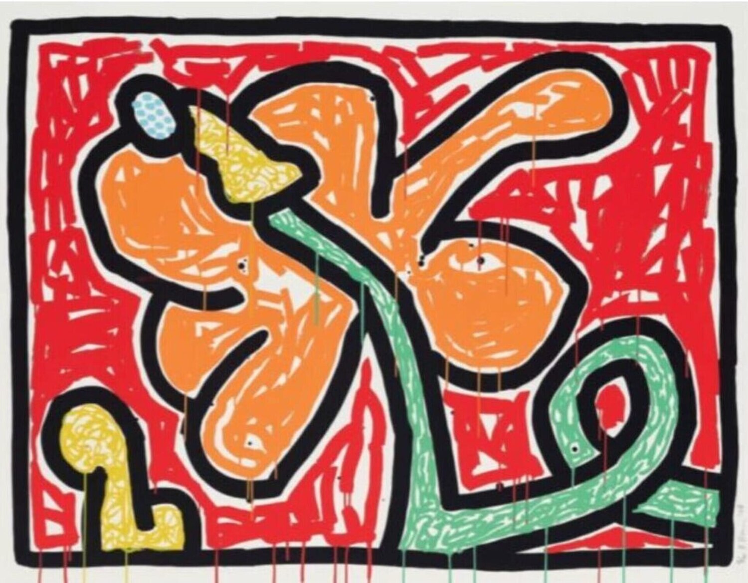 Flowers (5) Keith Haring Impresión en venta