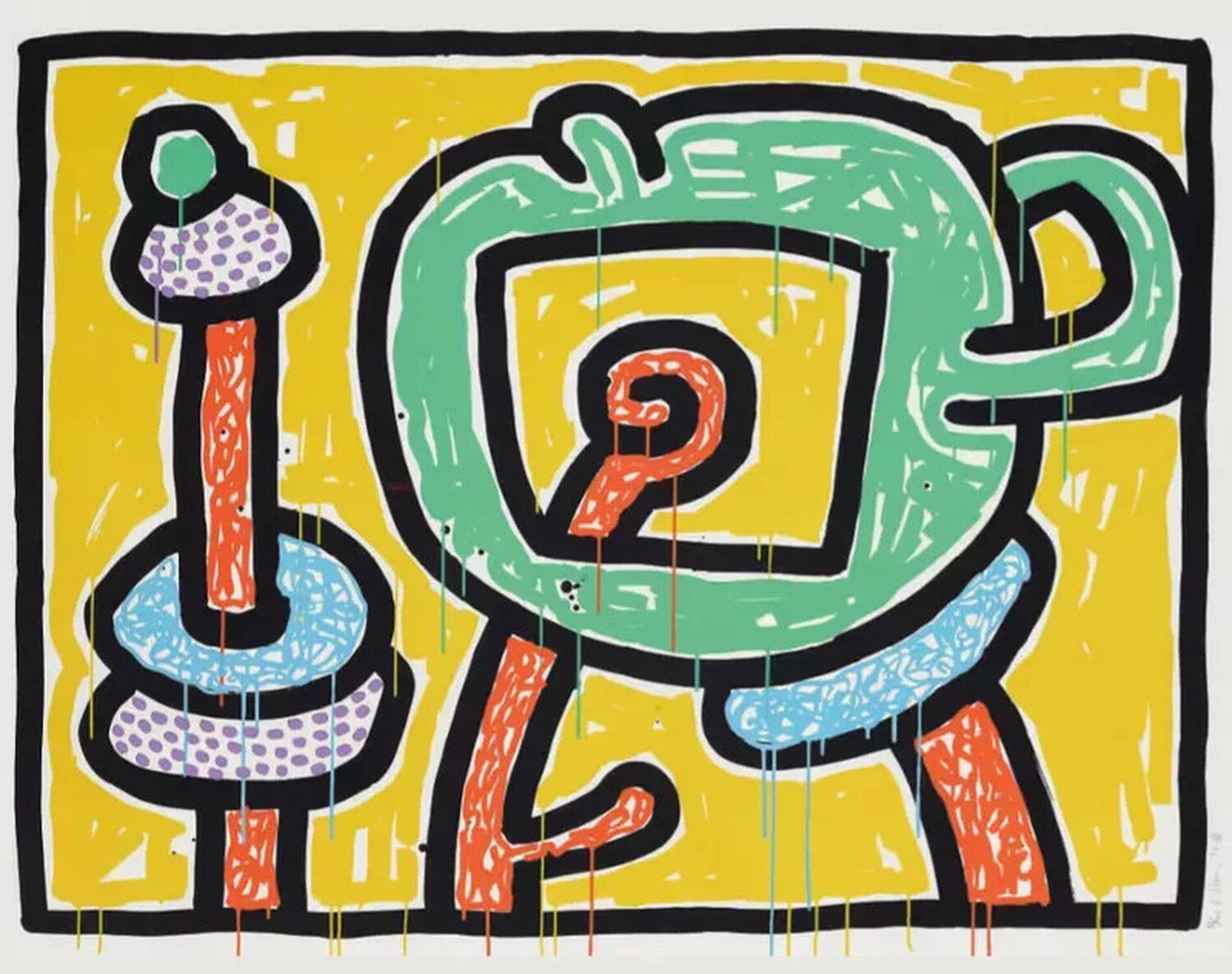 Flowers (3) Keith Haring Druck zu verkaufen