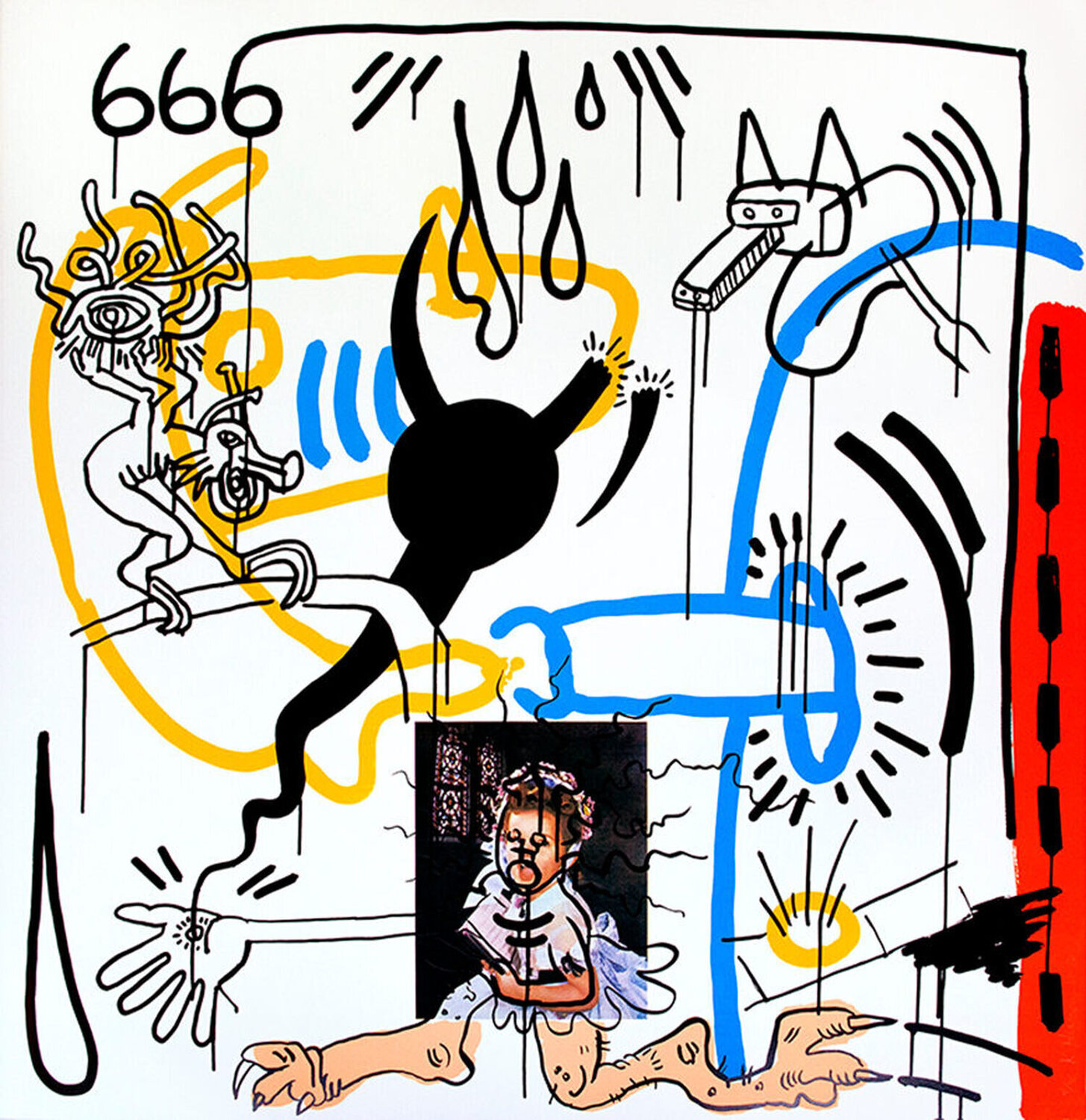One Plate, from The Apocalypse Suite Keith Haring Stampa in vendita