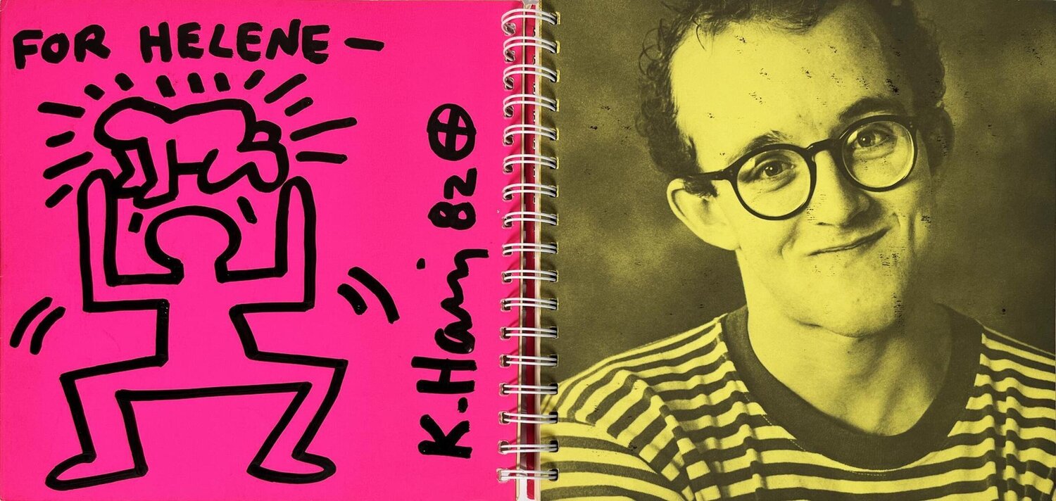 Untitled Drawing "For Helene" Keith Haring Work on Paper for sale