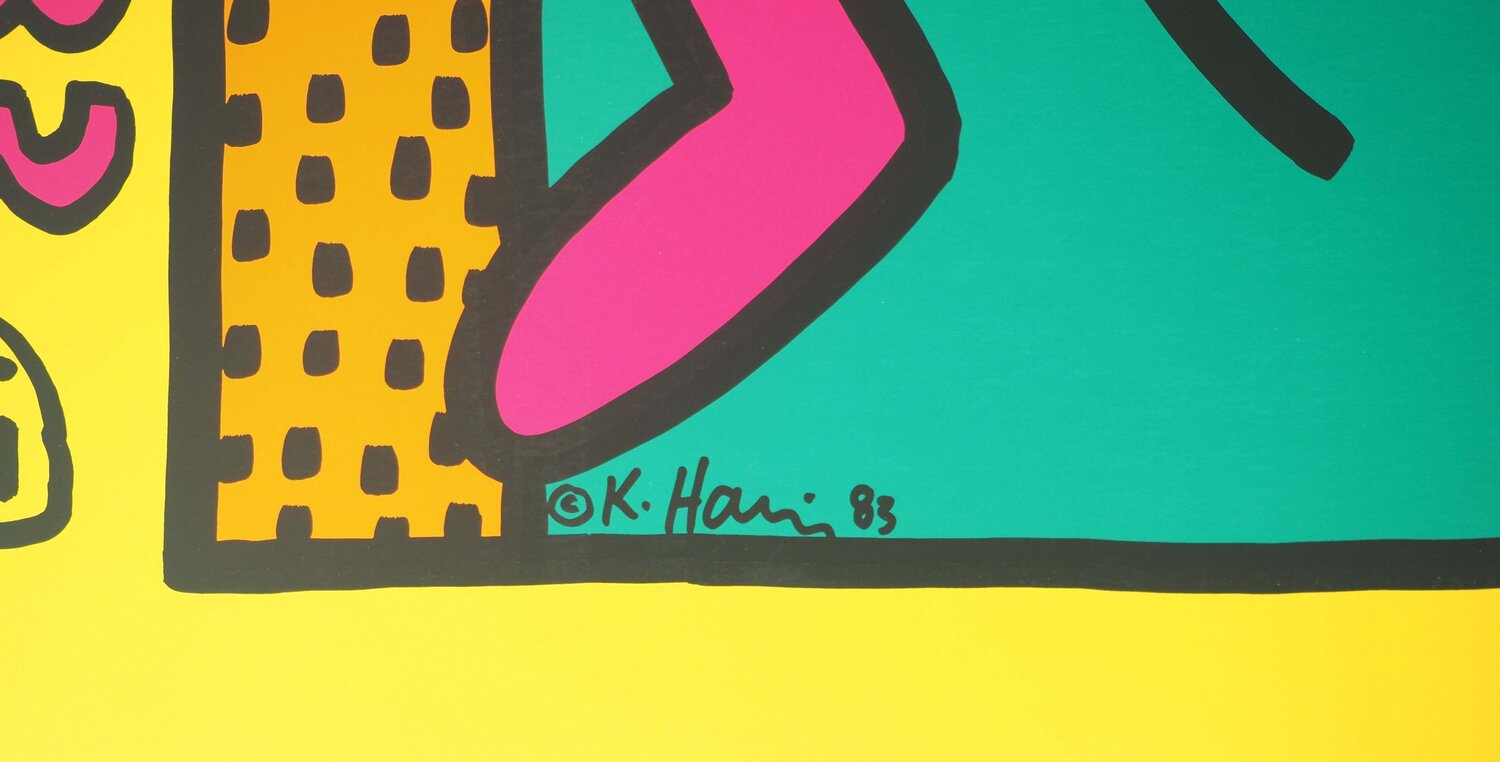 Keith Haring、Brazil、希少画集画、新品額装付 Keith Haring、Brazil、希少画集画、新品額装付 Keith Haring Brazil