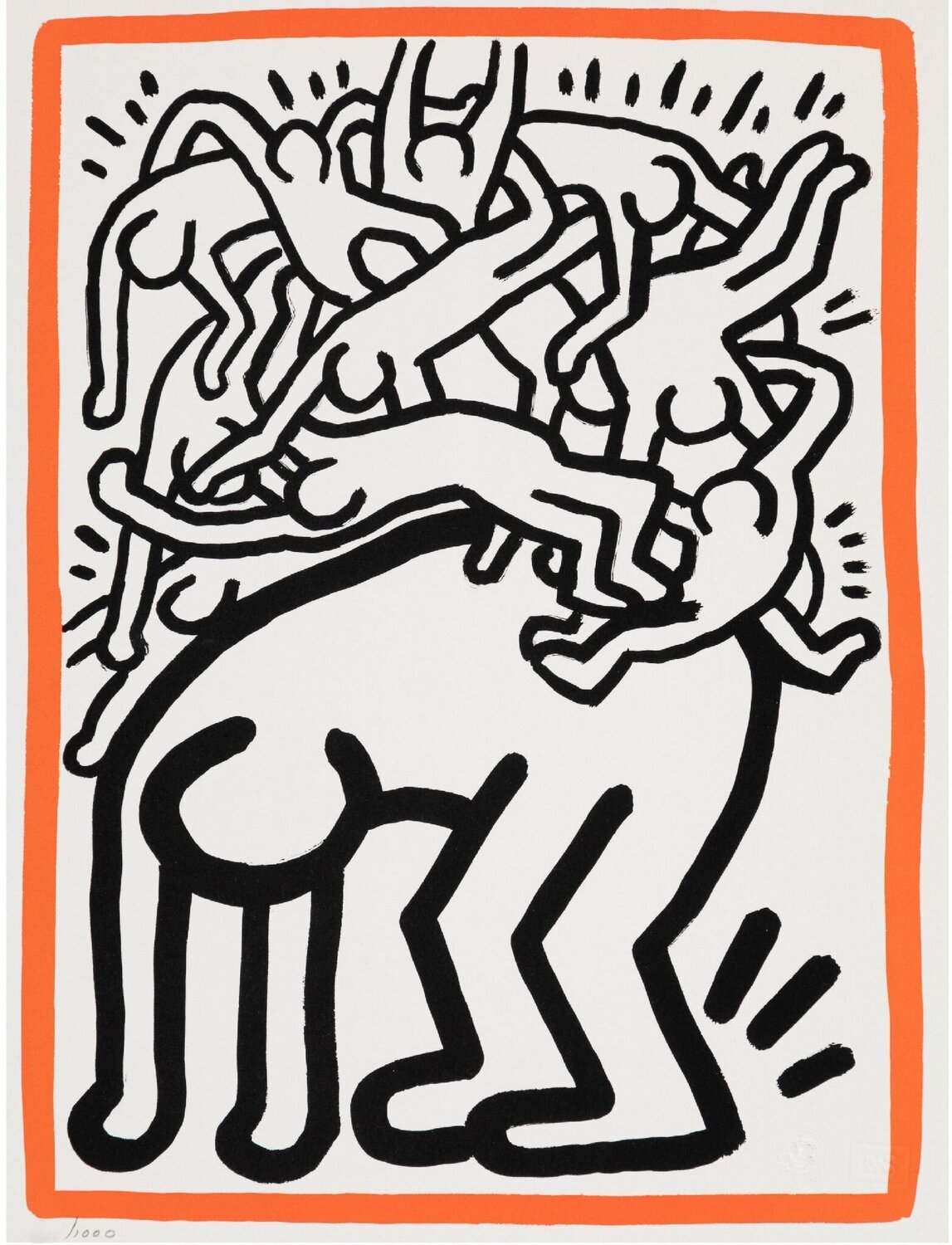 Fight AIDS Worldwide (United Nations) Keith Haring Druck zu verkaufen