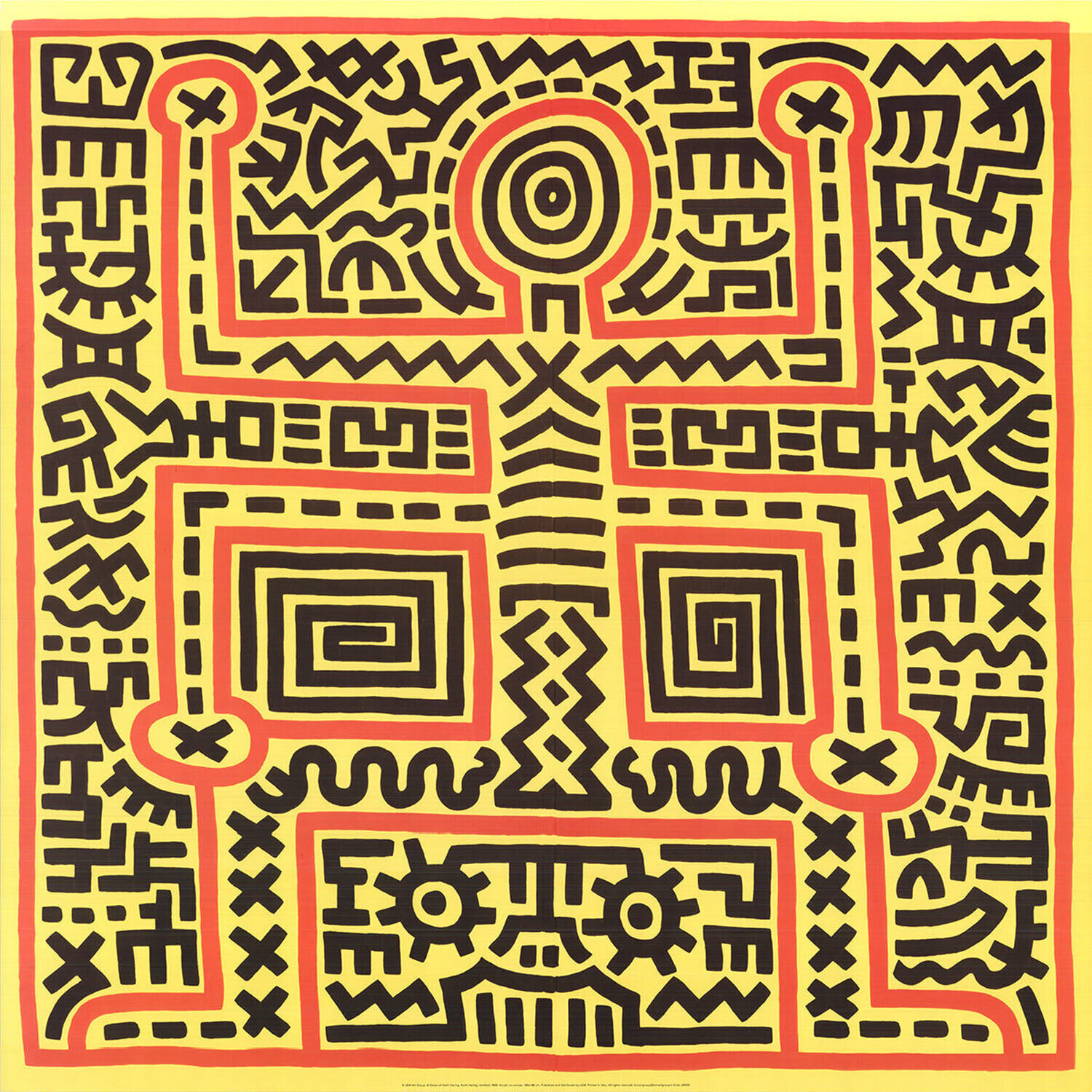 Untitled, 1983 Keith Haring Stampa in vendita