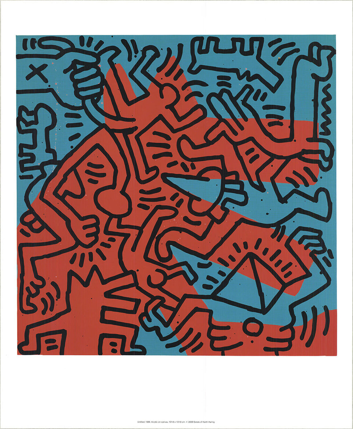 Untitled, 1984 Keith Haring Stampa in vendita