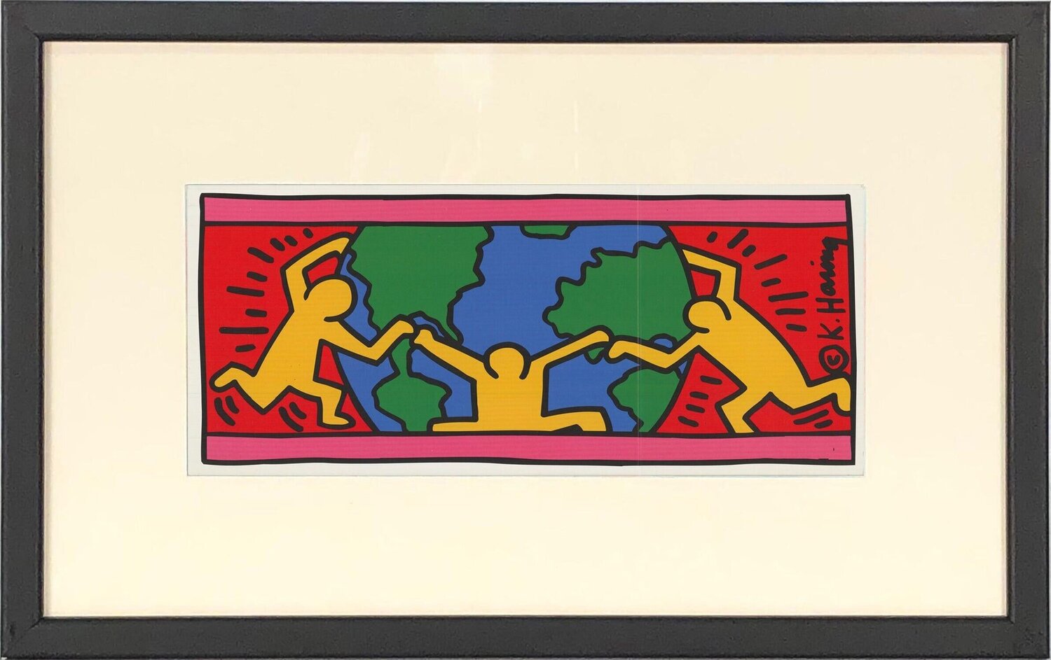 World Keith Haring Print for sale
