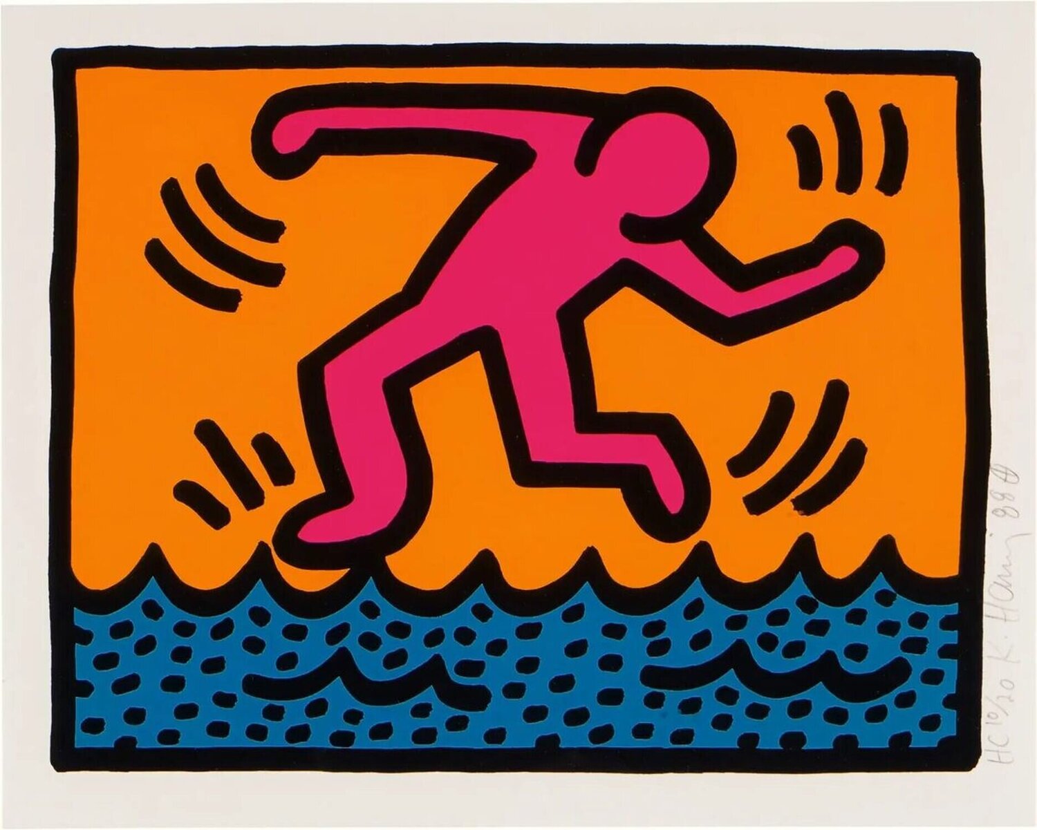 POP SHOP II: ONE PLATE Keith Haring Stampa in vendita