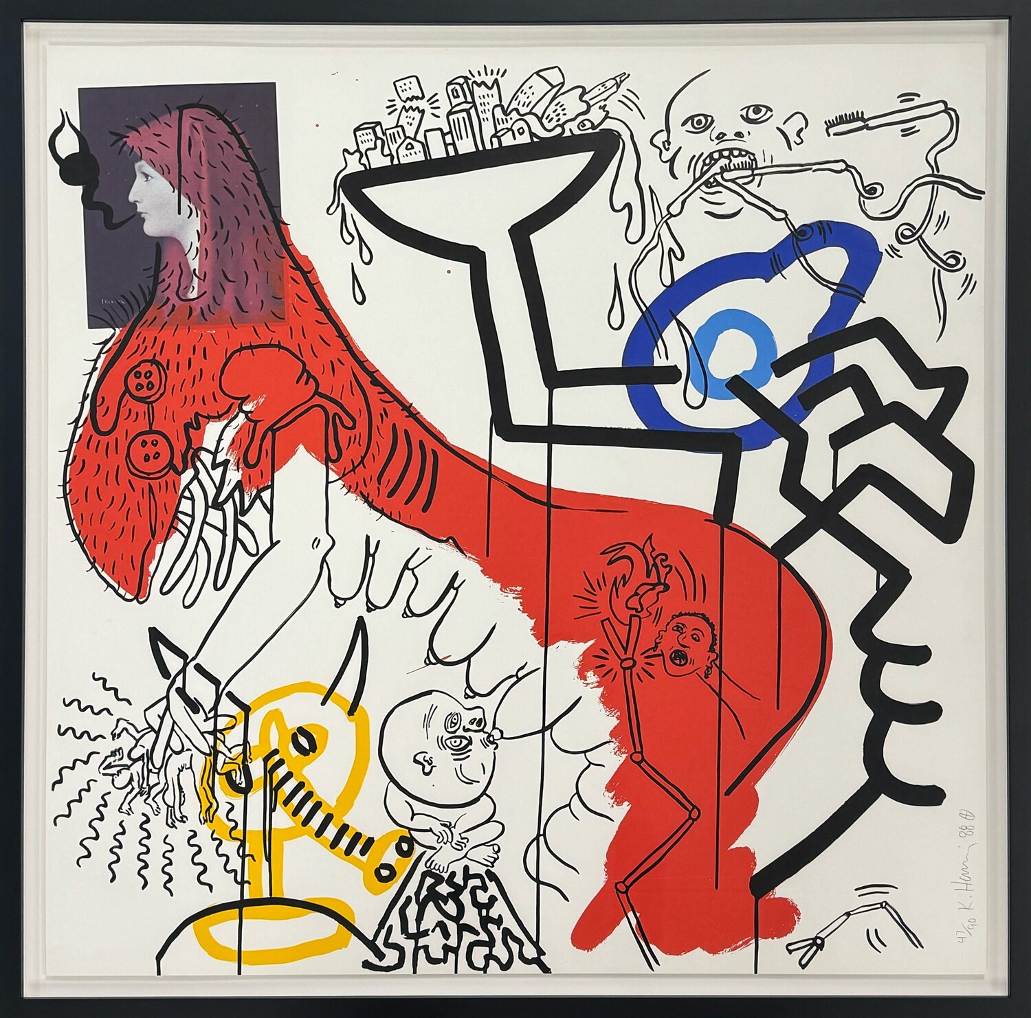 Apocalypse 4 Keith Haring Stampa in vendita