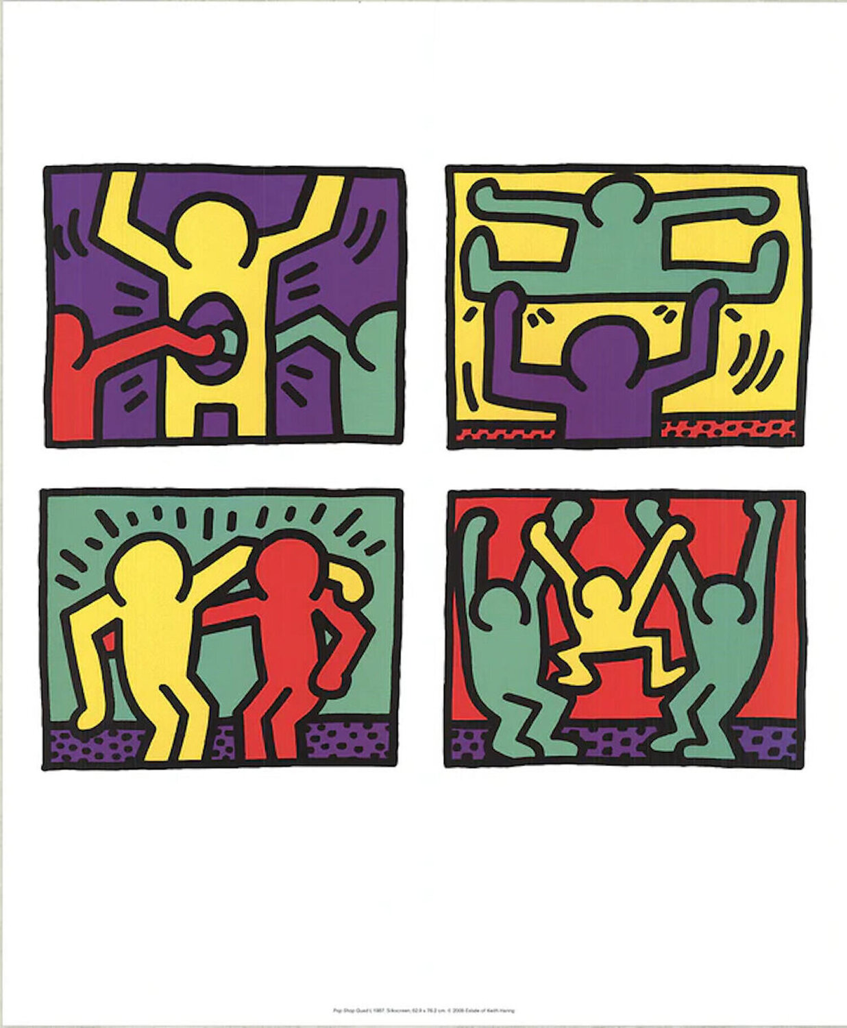Pop Shop Quad I, 1987 Keith Haring Stampa in vendita