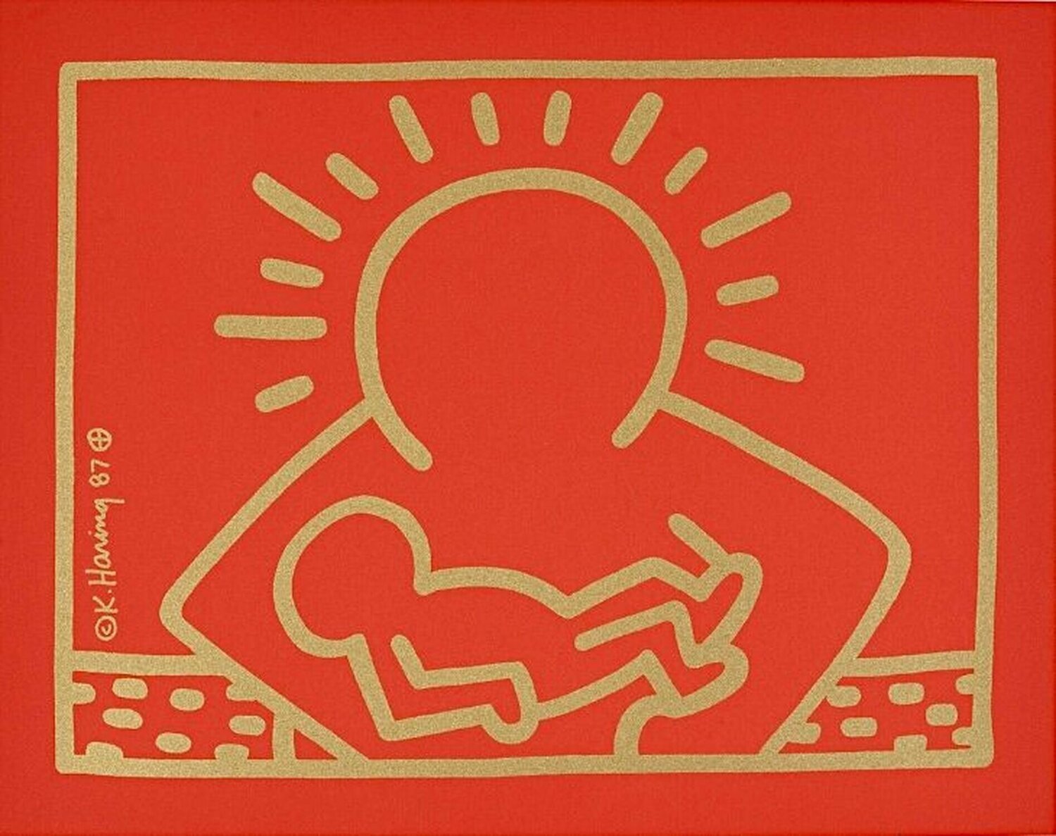 A Very Special Christmas Keith Haring Stampa in vendita