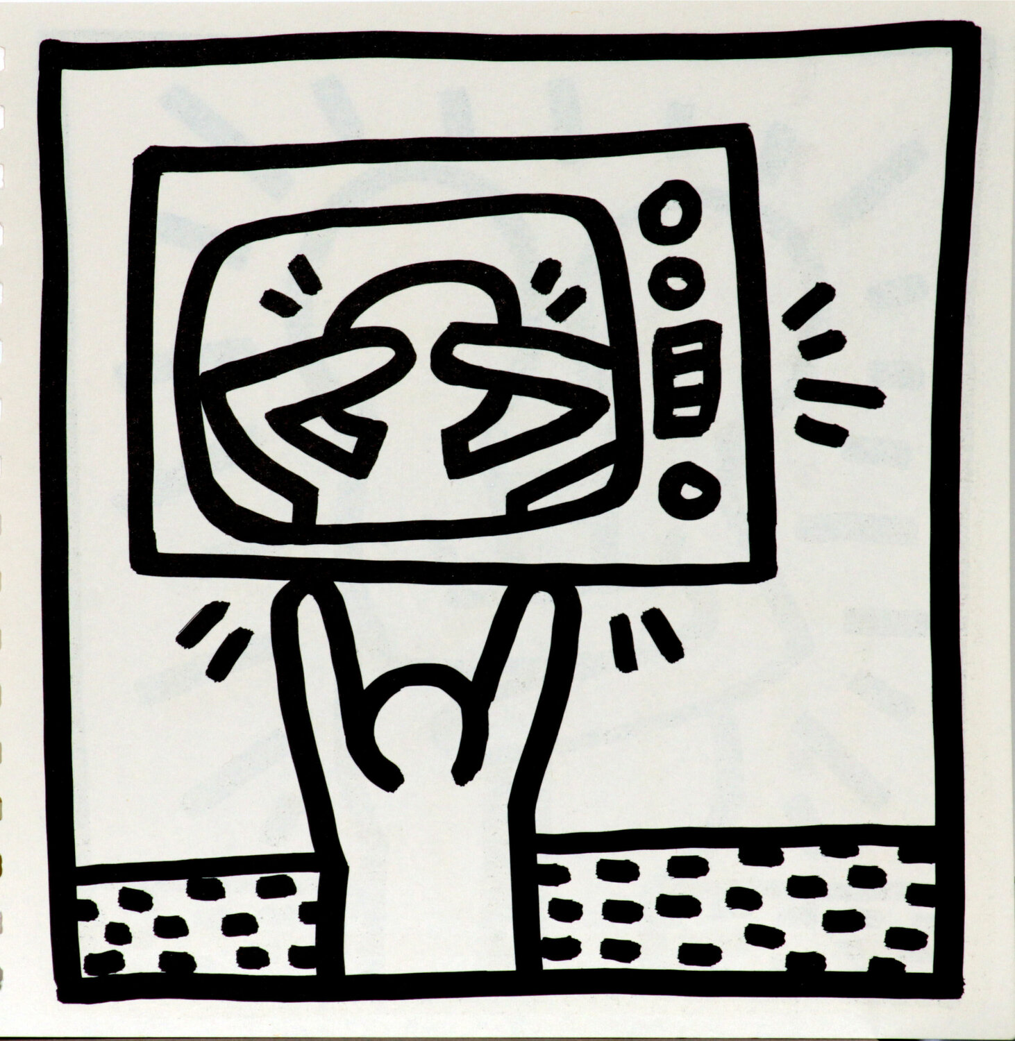 Untitled (Television) Keith Haring Print for sale
