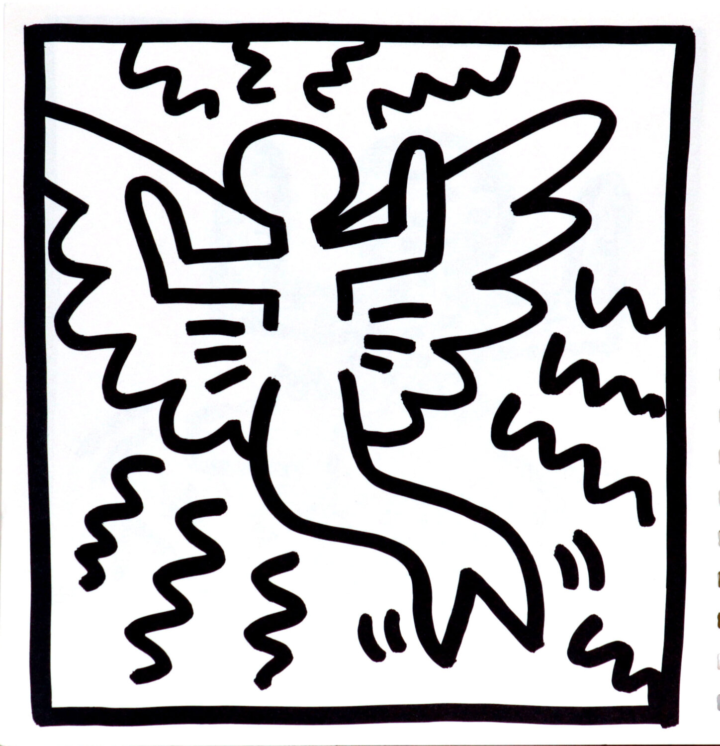 Untitled (Mermaid Flyer) Keith Haring Afdruk te koop