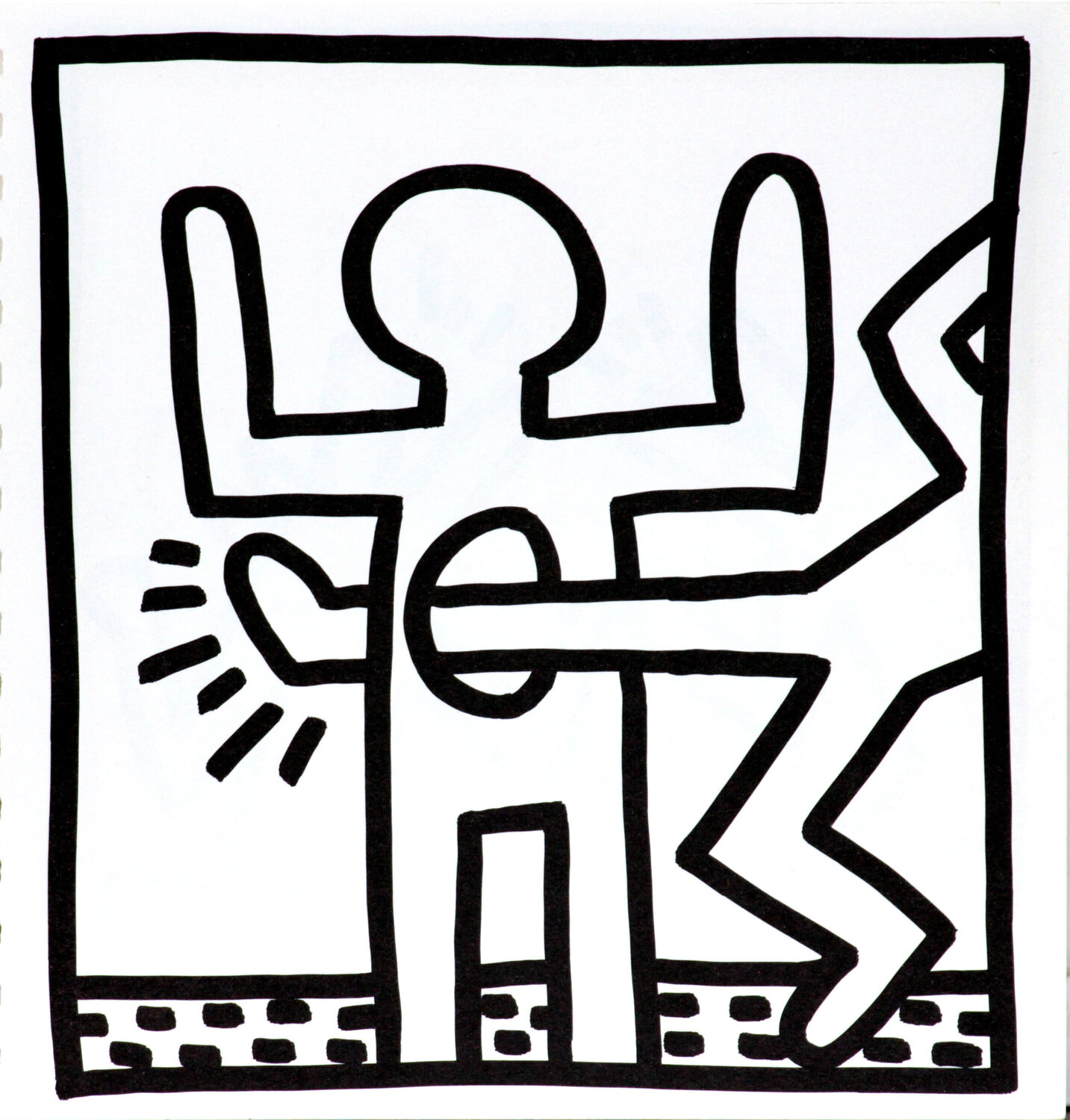 Untitled (Kicking Through) Keith Haring Print for sale
