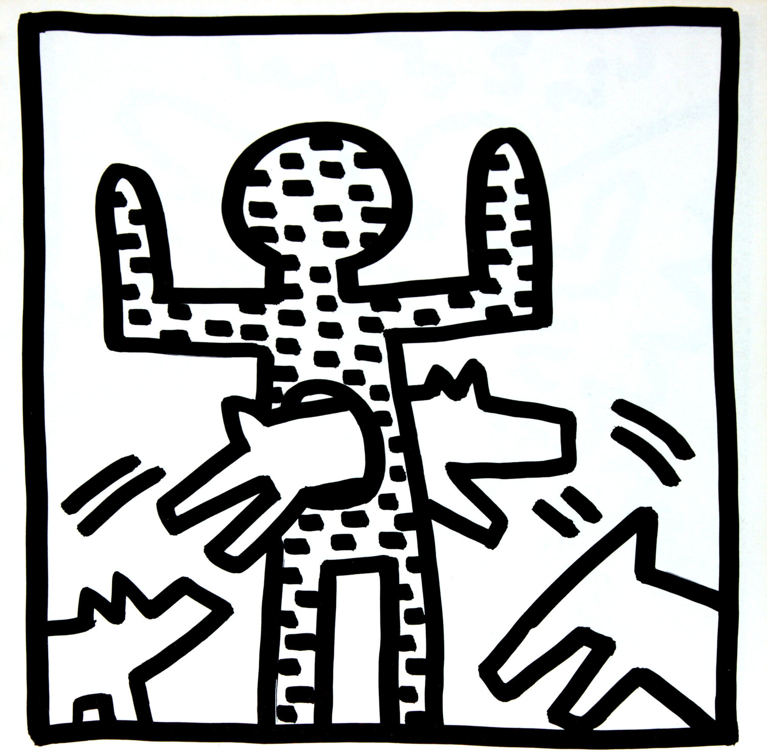 Untitled (Jumping Through) Keith Haring Print for sale