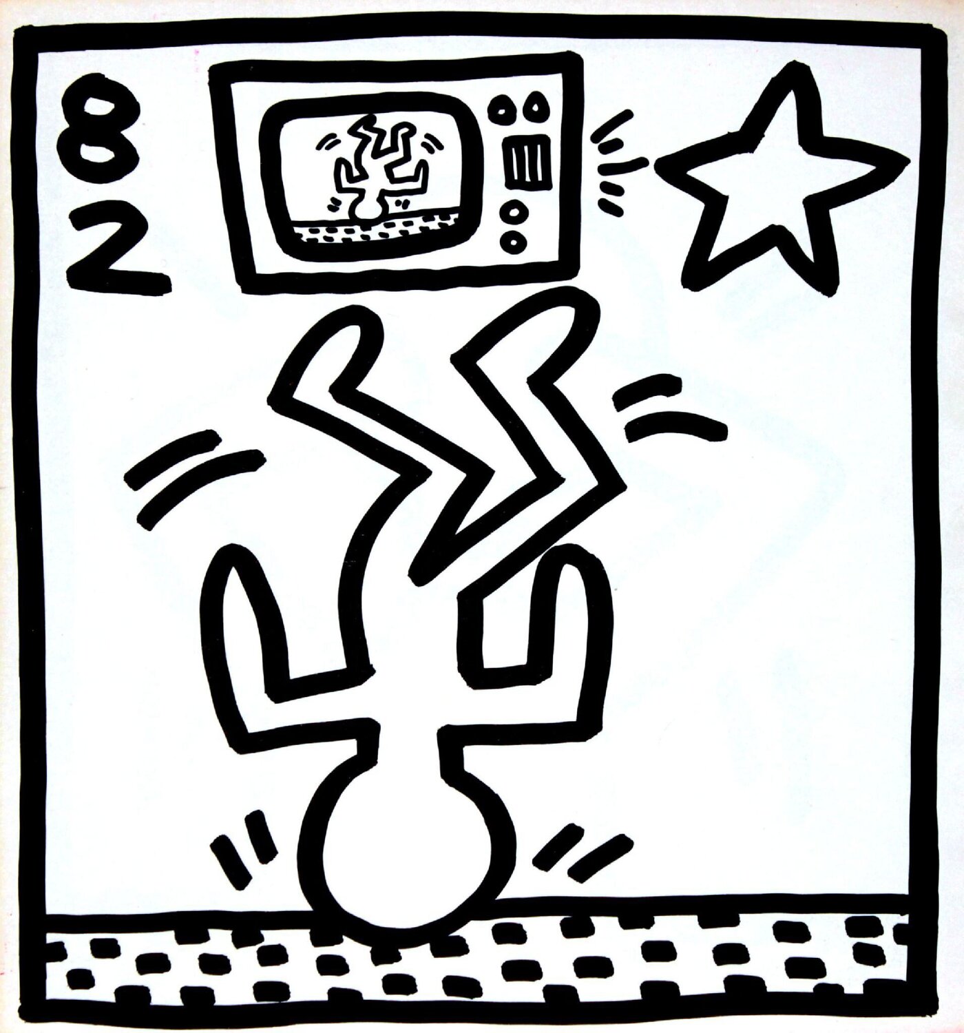 Untitled (TV Dancer) Keith Haring Print for sale