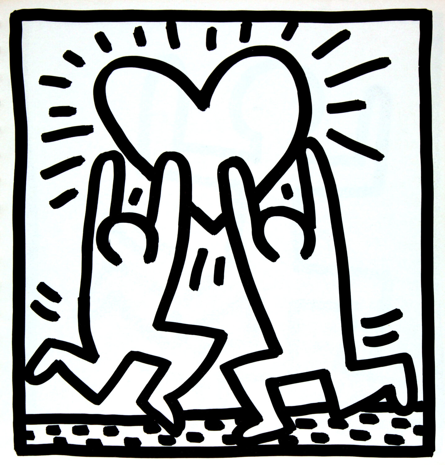 Untitled (Dancing Love) Keith Haring Print for sale