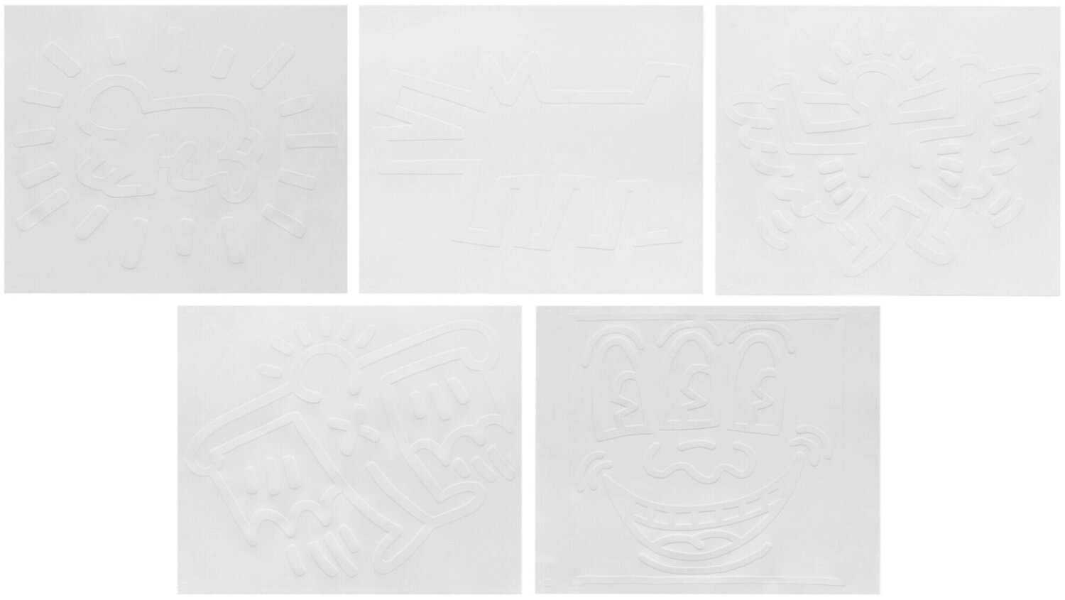 Icons (White) Keith Haring Print for sale