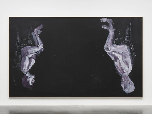 Der Maler in seinem Bett usw. (The Painter in His Bed, etc.) van Georg Baselitz, Schilderij te koop op Singulart