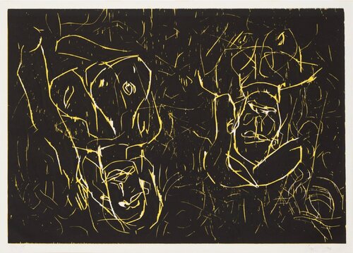 Woman and woman van Georg Baselitz, Afdruk te koop op Singulart