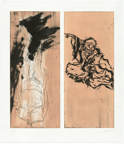 Hokusai und ein Akt van Georg Baselitz, Afdruk te koop op Singulart