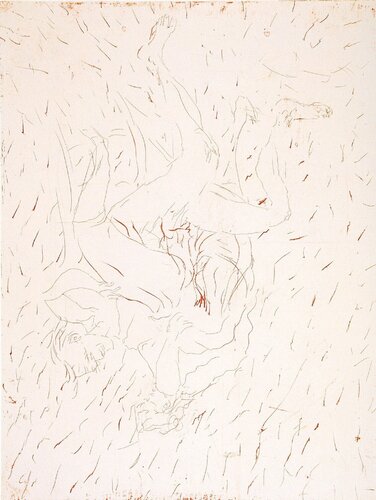 Auf dem Stuhl van Georg Baselitz, Werk op papier te koop op Singulart