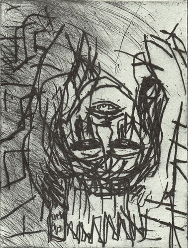 Mädchen mit Harmonika I van Georg Baselitz, Afdruk te koop op Singulart