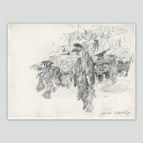 Büsche (Bushes) van Georg Baselitz, Werk op papier te koop op Singulart