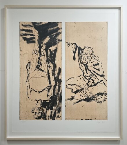Abgang mit Hokusai van Georg Baselitz, Afdruk te koop op Singulart