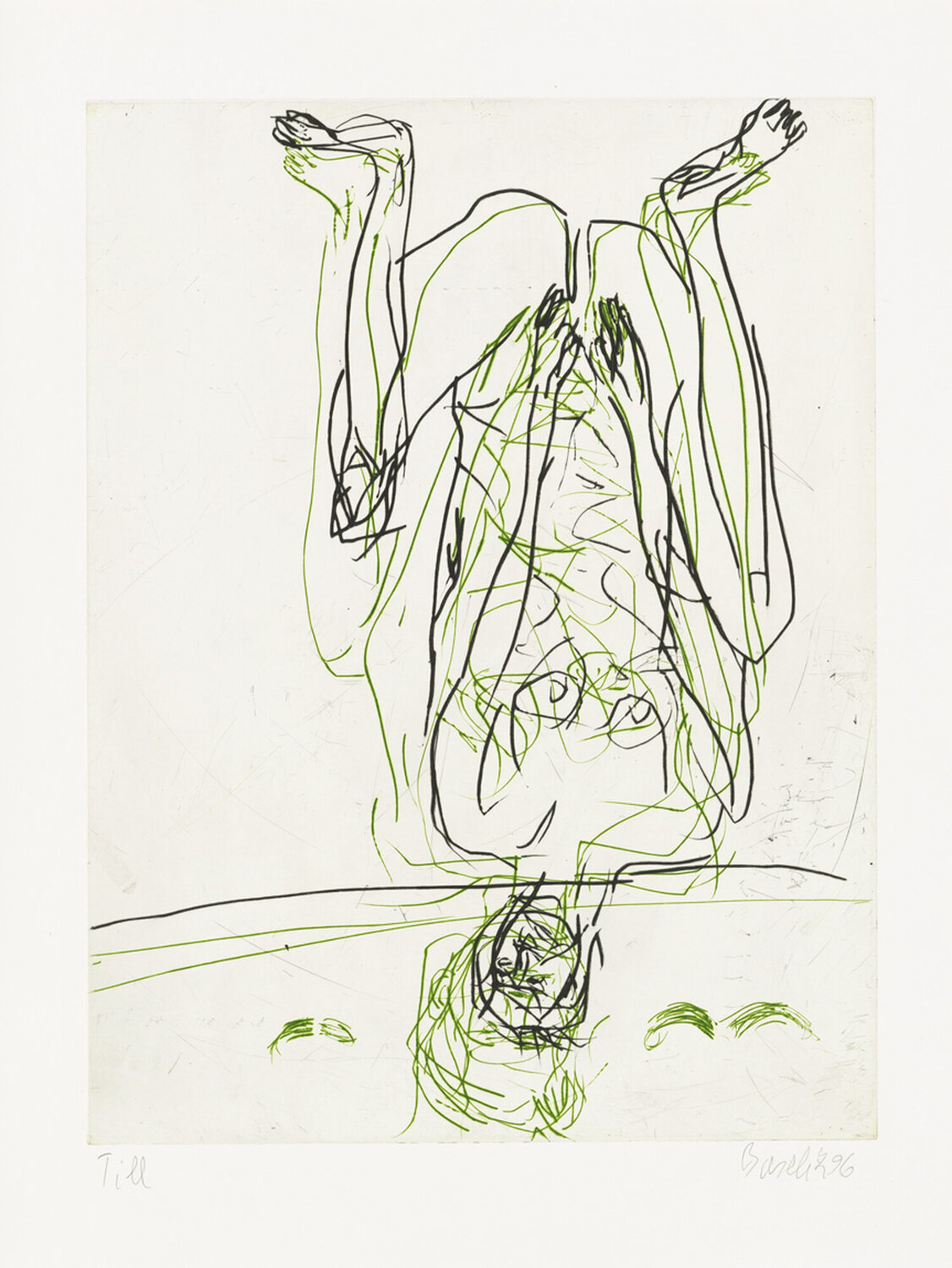 Zwei Streifen Georg Baselitz