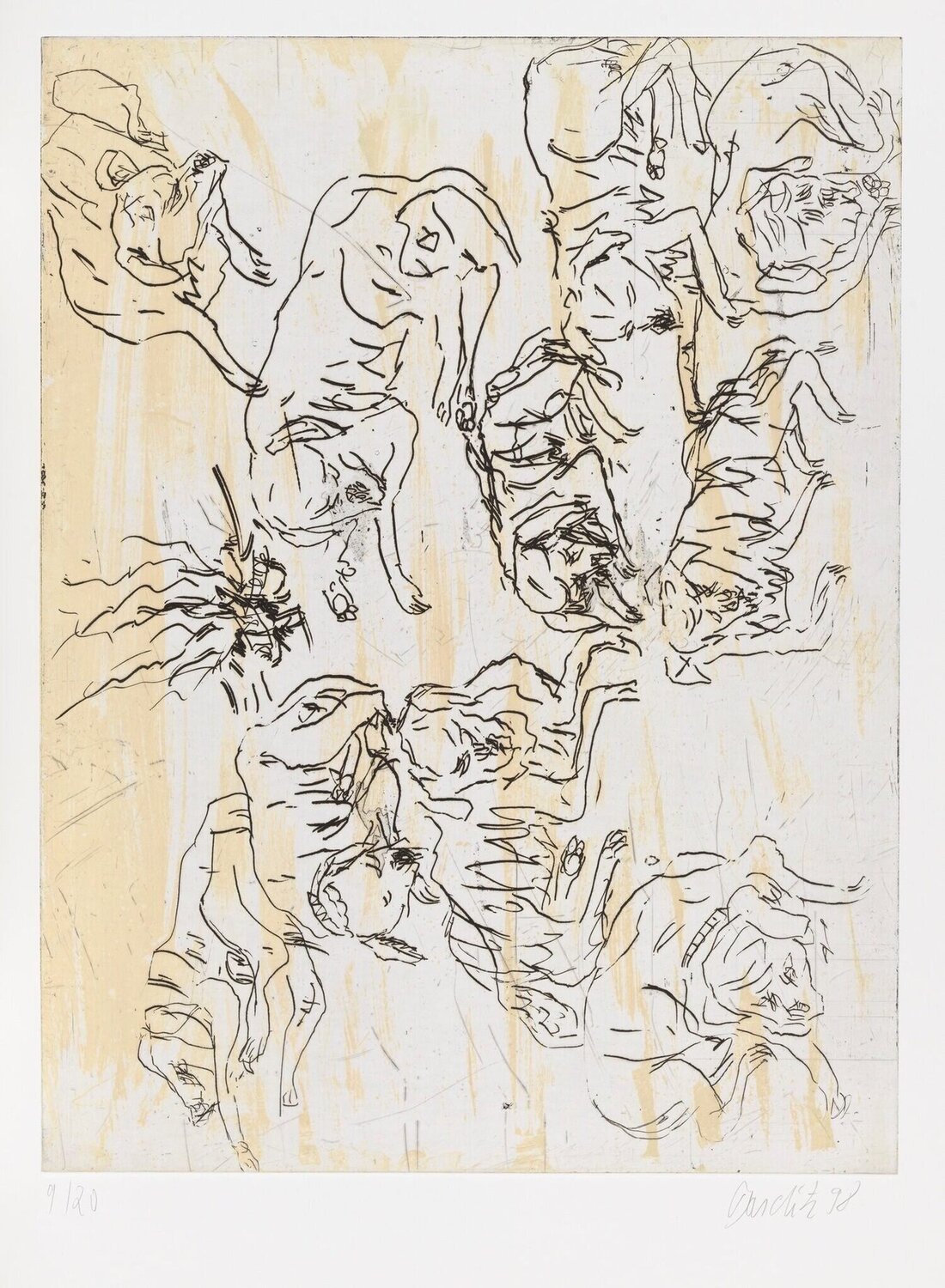 Schlafende Hunde Georg Baselitz