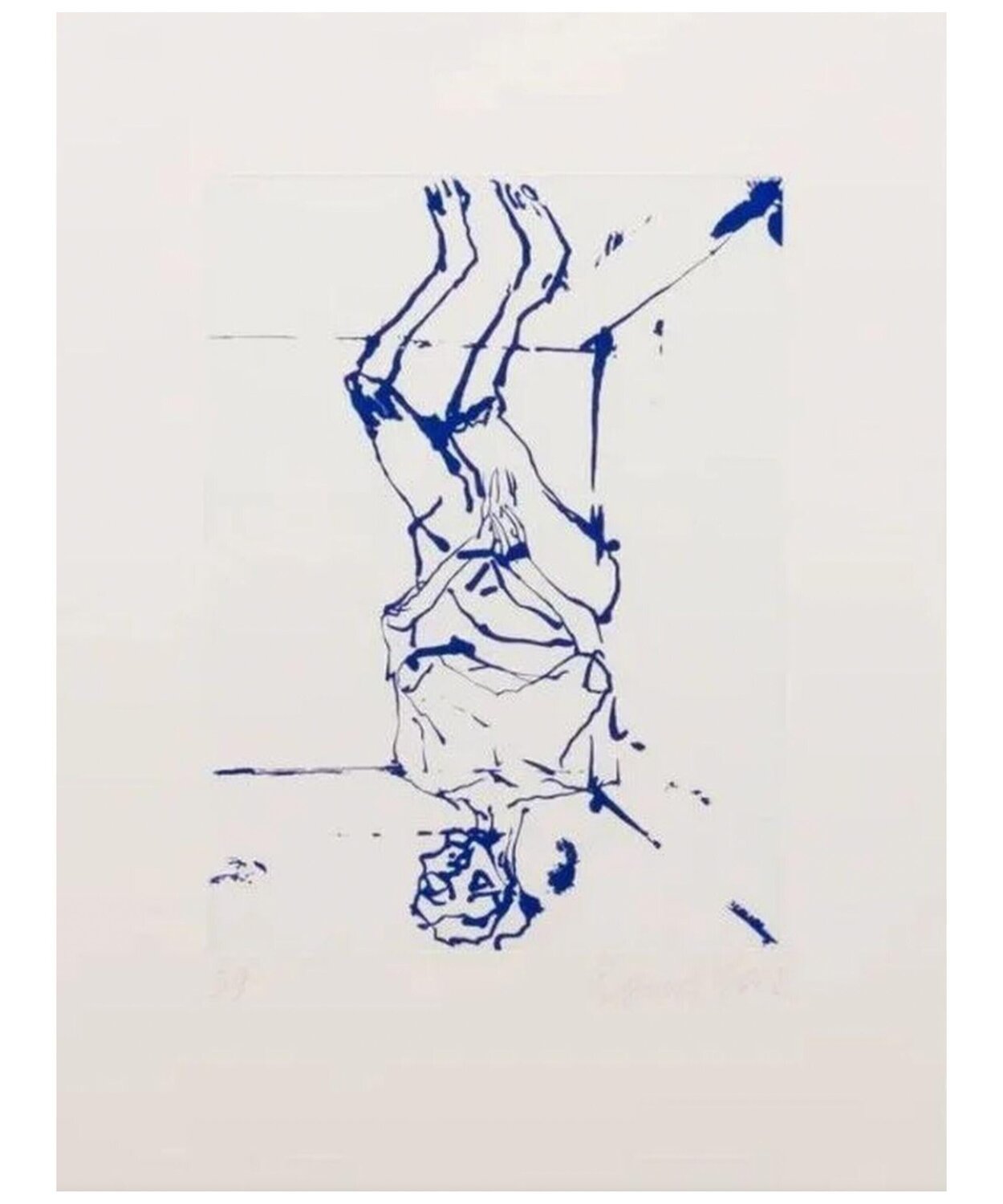 Serpentine (Blue) Georg Baselitz