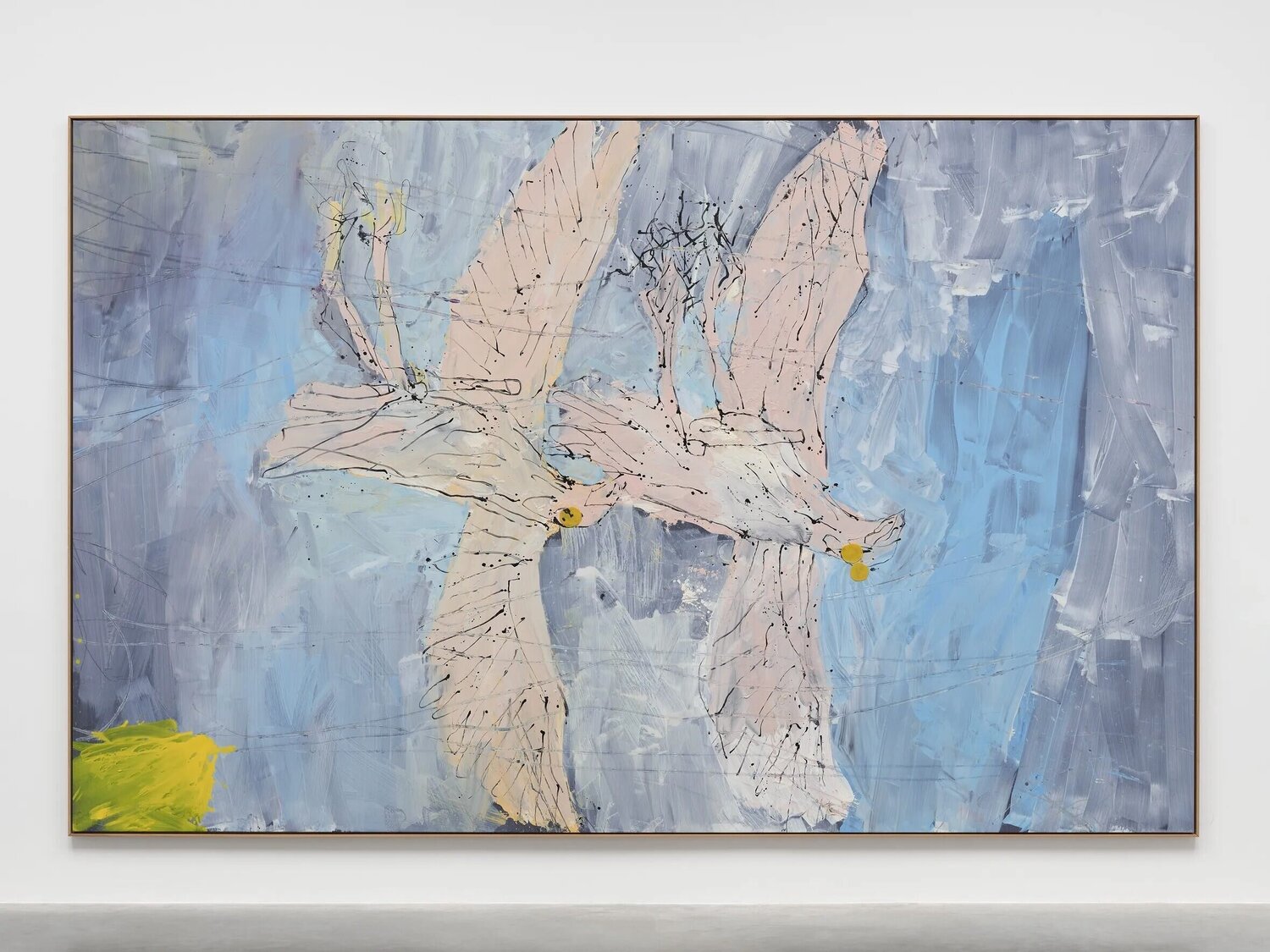Bob fliegt in den Himmel (Bob Flies up into the Sky) Georg Baselitz Dipinto originale in vendita