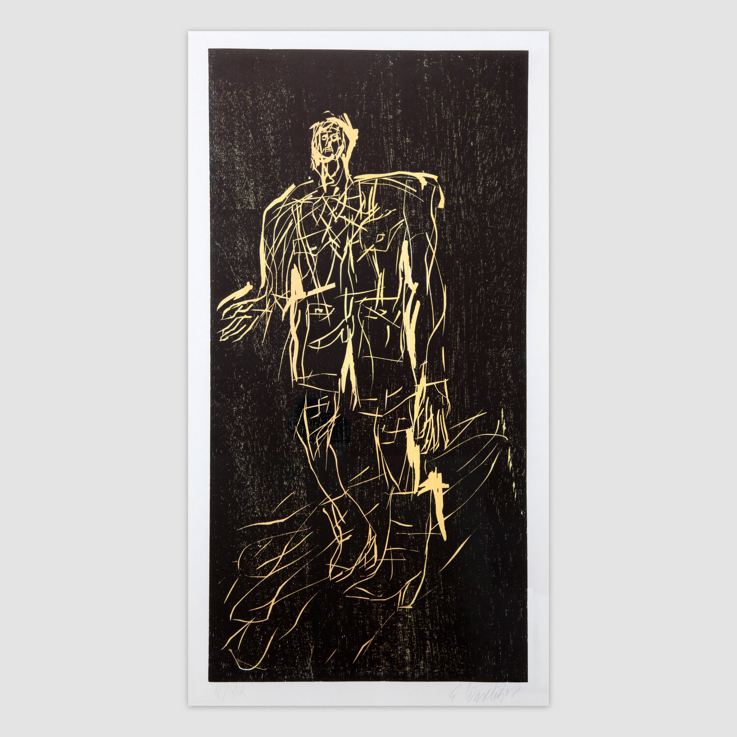 Poet in Stiefeln (Remix) (Poet in Boots (Remix)) Georg Baselitz Druck zu verkaufen