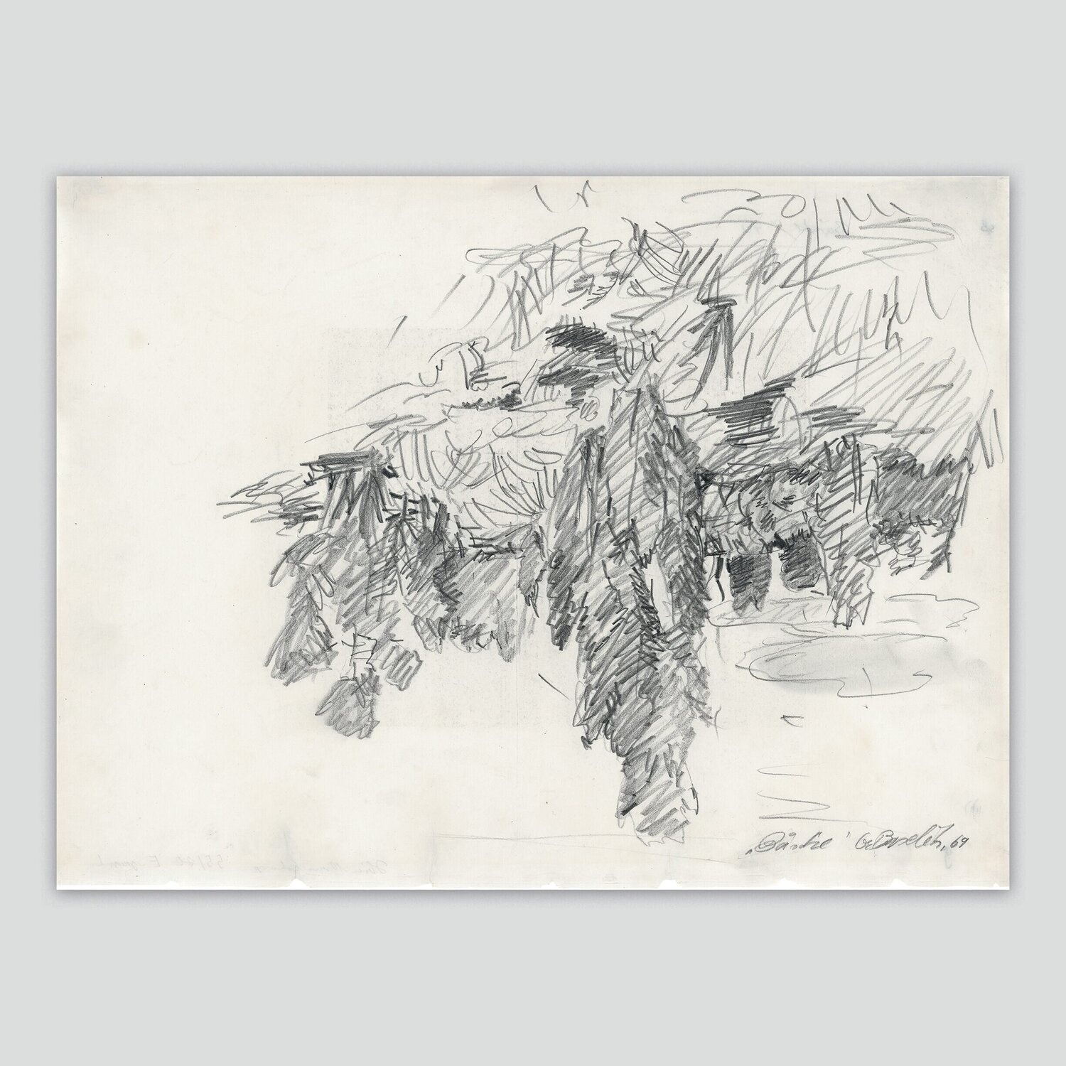 Büsche (Bushes) Georg Baselitz