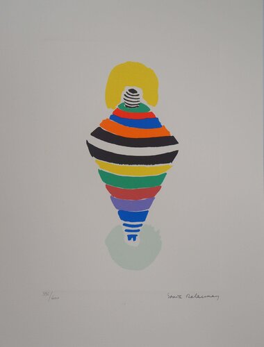 Robe-toupie, Rio, Lithographie signée di Sonia Delaunay, Stampa in vendita su Singulart