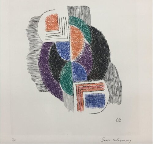 Composition van Sonia Delaunay, Afdruk te koop op Singulart