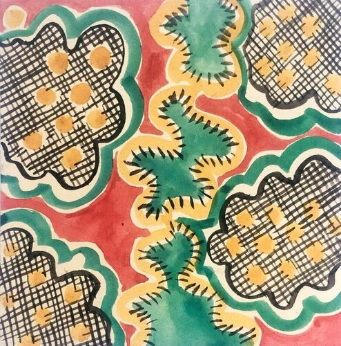Composition van Sonia Delaunay, Werk op papier te koop op Singulart