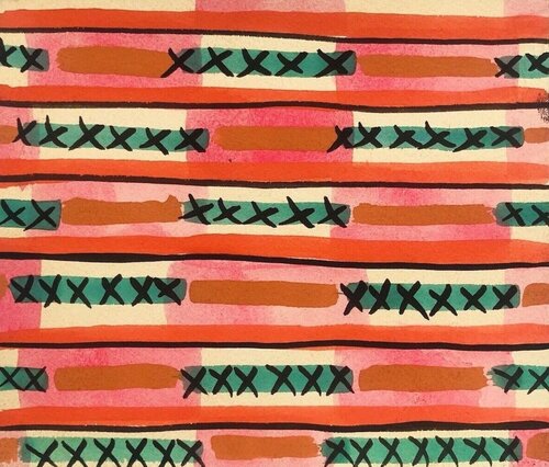 Composition van Sonia Delaunay, Werk op papier te koop op Singulart