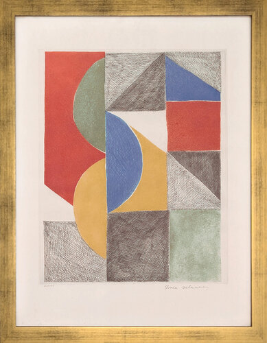 Venise (framed rare hand signed etching and aquatint ) de Sonia Delaunay, Impresión a la venta en Singulart