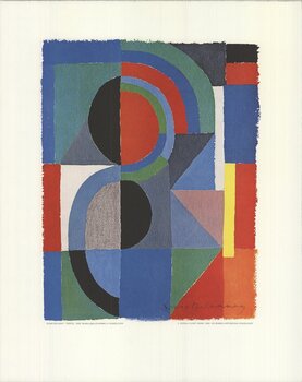 マドリード限定！画家『ソニア・ドロネー』希少ポスター！現代アート美術芸術 Sonia Delaunay / ソニア・ドローネー