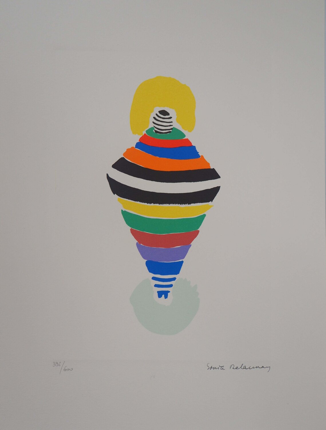 Robe-toupie, Rio, Lithographie signée Sonia Delaunay Stampa in vendita
